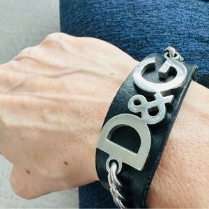 Dolce & Gabbana Black and Silver Bracelet